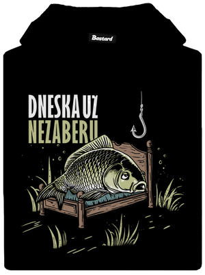 Dneska už nezaberu pánská mikina klokanka Black