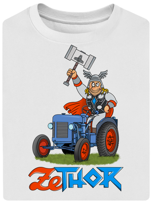 ZeThor unisex tričko oversized White