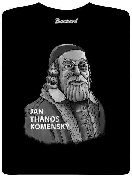 Jan Thanos Komenský pánské tričko Black