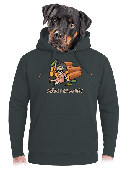 Mám kulatiny unisex mikina premium Charcoal