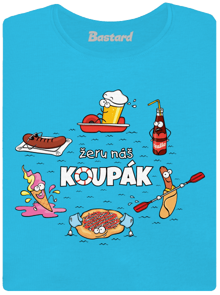 Český koupák dámské tričko Blue Atol