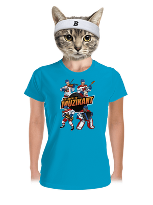 Co Čech, to hokejista dámské sportovní tričko Blue Atol