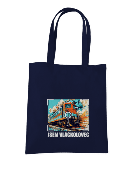 Jsem vláčkolovec taška French Navy