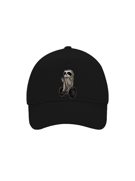 Lenochod kšiltovka baseballka Black