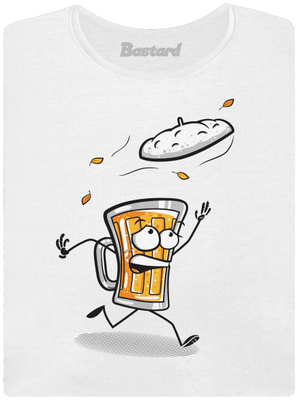 Čepice dámské tričko s lemem White