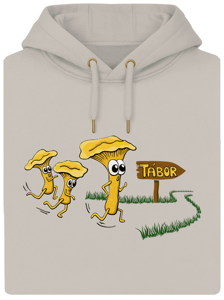 Běží lišky k Táboru unisex mikina premium Pastel Macchiato