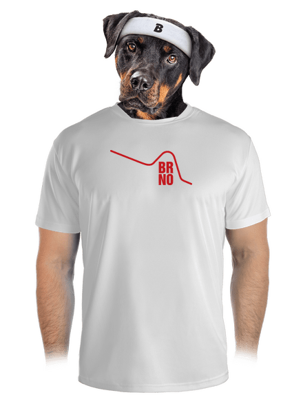 Brno pánské sportovní tričko White
