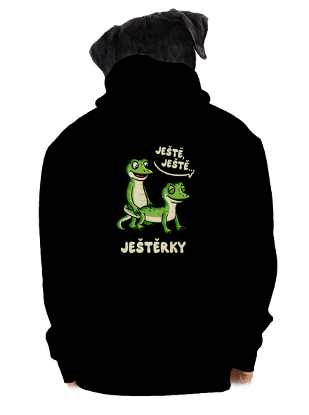 Ještě, ještě pánská mikina na zip Black