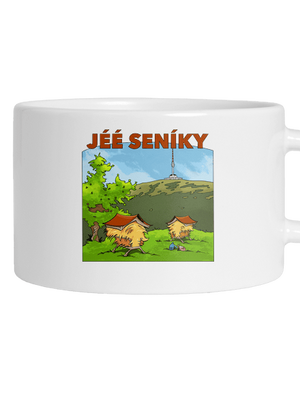 Jeseníky hrnek makronka White