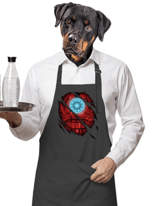 Ironman zástěra Dark Grey