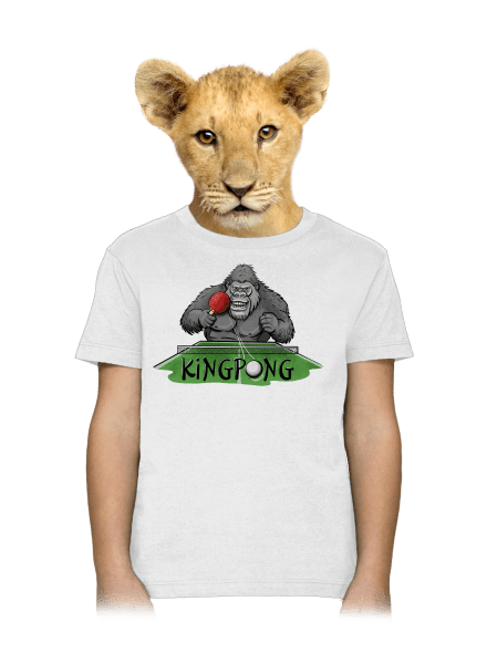 King pong dětské tričko White