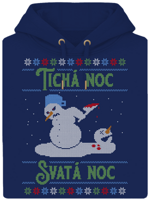 Vánoční koleda unisex mikina premium Navy