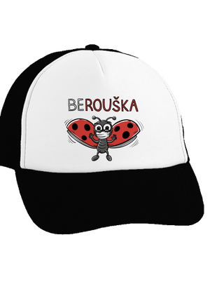 Berouška kšiltovka truckerka Black cap