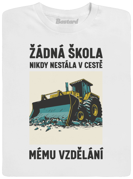 Žádná škola dětské tričko White
