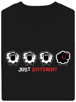 Černá ovce unisex mikina bez kapuce Black