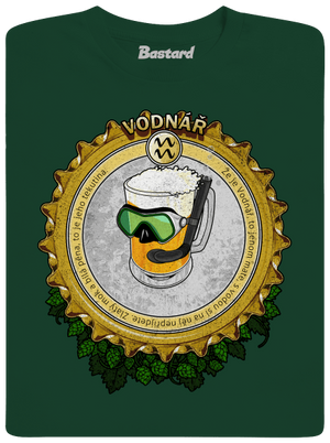 Pivní horoskop: Vodnář pánské dlouhý rukáv Bottle Green