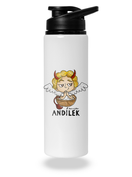 Andílek lahev na vodu White