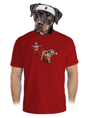 Kostlivec pánské sportovní tričko Red Mal