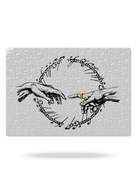 God of ring puzzle White