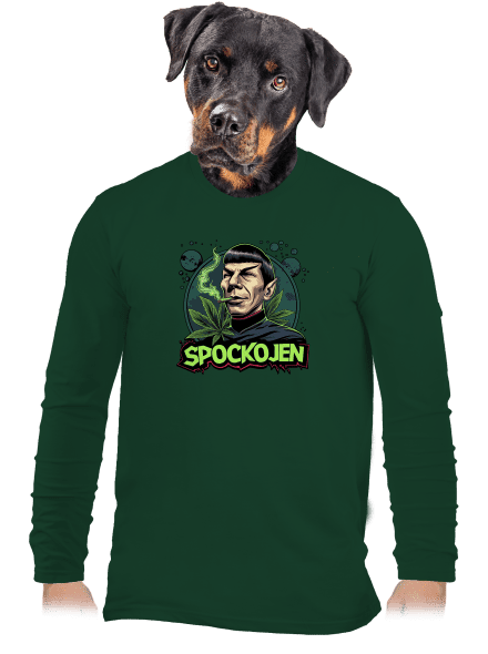 Spockojen pánské dlouhý rukáv Bottle Green