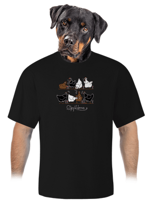 Slepičárna unisex tričko oversized Black