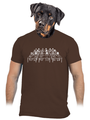 Cimrman: Debil, blbeček pánské tričko Brown