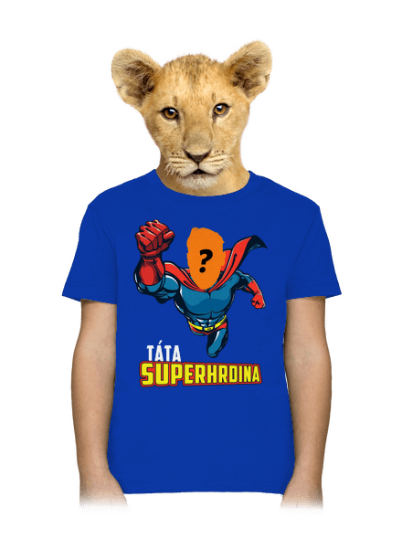 Táta superhrdina dětské tričko Royal Blue
