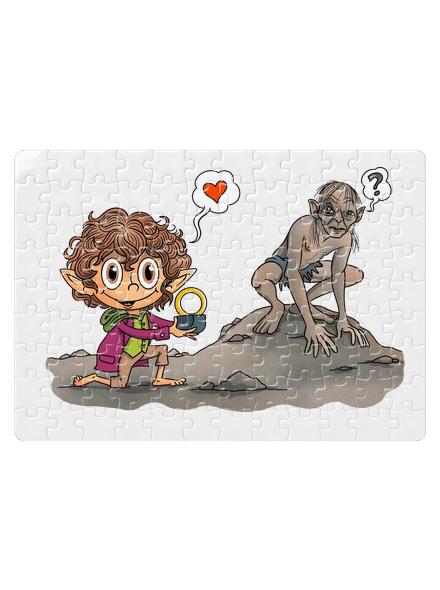 Zamilovaný Frodo puzzle White