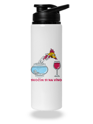 Skočím si na víno lahev na vodu White