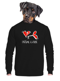 unisex mikina bez kapuce