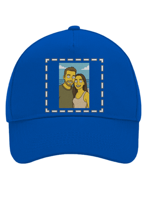 Simpsonovi z vlastní fotky kšiltovka baseballka Bright Royal