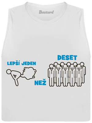 Jeden prd dámské tílko volné White