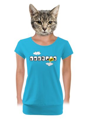 dámské tričko s lemem