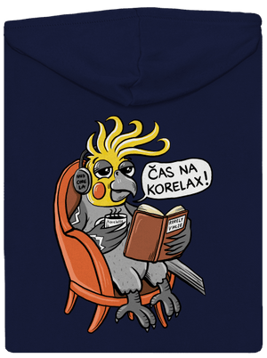 Korelax pánská mikina na zip Navy
