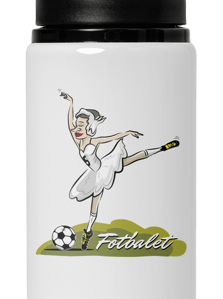 Fotbalet lahev na vodu White