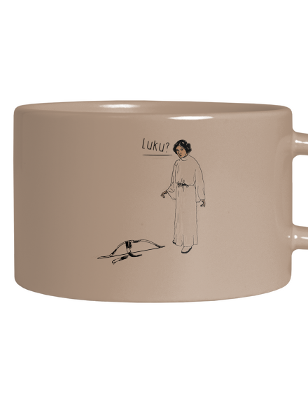 Luke a Leia hrnek makronka Brown Macaron