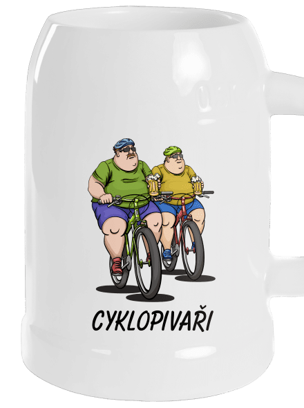 Cyklopivaři půllitr White