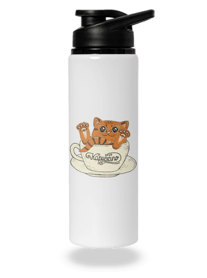 Kapučičíno lahev na vodu White