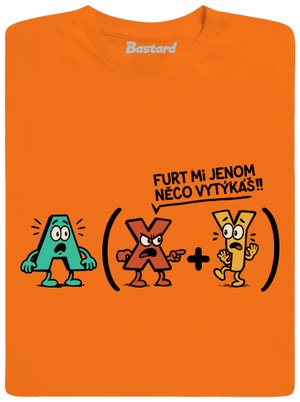 Vytýkání před závorku pánské tričko Orange