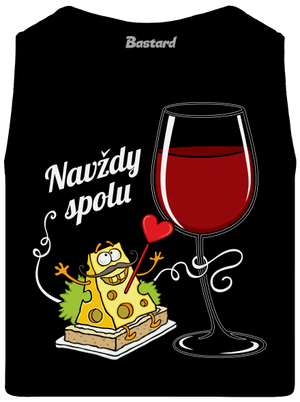 Navždy spolu pánské tílko Black