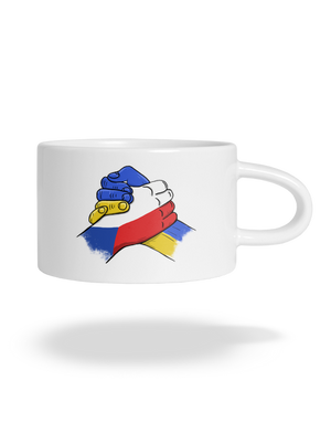 Ukrajina - Podpora hrnek makronka White