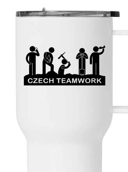 Czech Teamwork termohrnek White