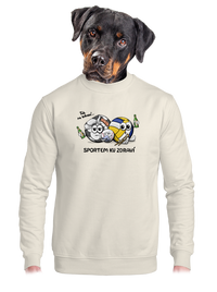 unisex mikina bez kapuce