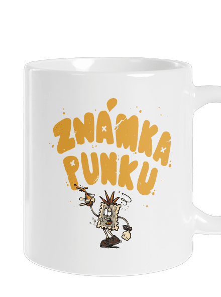 Vylitá známka punku  klasický hrnek White
