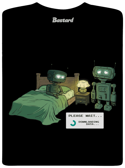 Robotí romantika dětské tričko Black