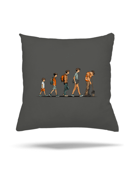 Evoluce studenta polštář Gray Pol
