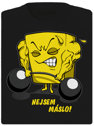 Nejsem máslo dámské sportovní tričko Black