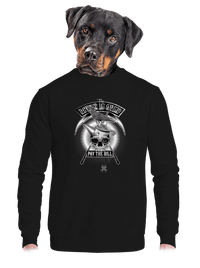 unisex mikina bez kapuce