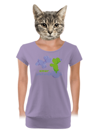 dámské tričko s lemem