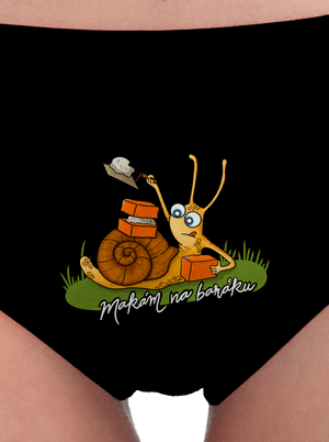 Makám na baráku dámské kalhotky Black